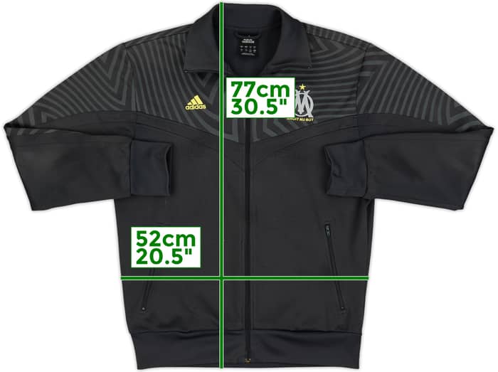 2009-10 Olympique Marseille adidas Track Jacket - 7/10 - (L)