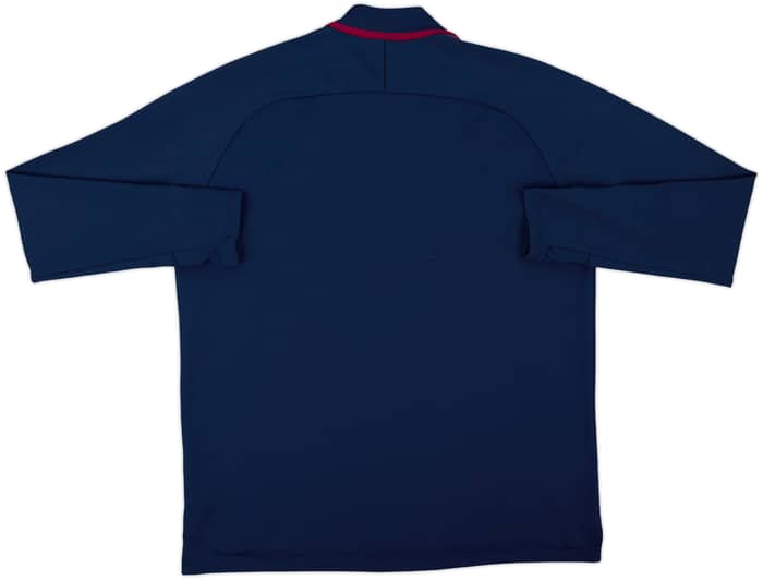 2017-18 Manchester City Nike 1/4 Zip Drill Top - 7/10 - (XL)