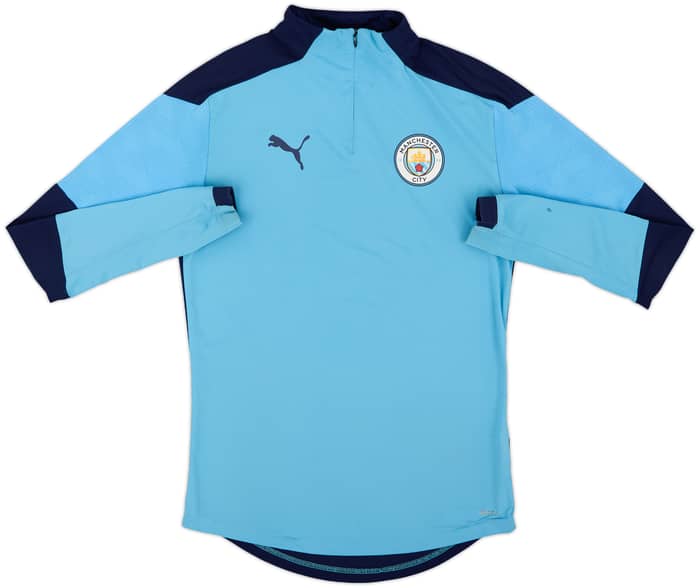 2020-21 Manchester City Puma 1/4 Zip Drill Top - 7/10 - (S)