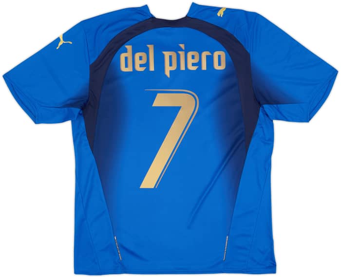 2006 Italy Basic Home Shirt Del Piero #7 (M)