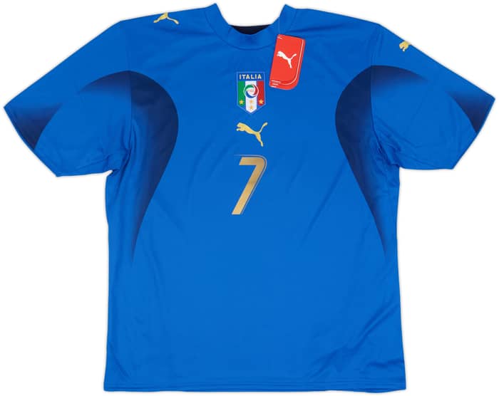 2006 Italy Basic Home Shirt Del Piero #7 (M)