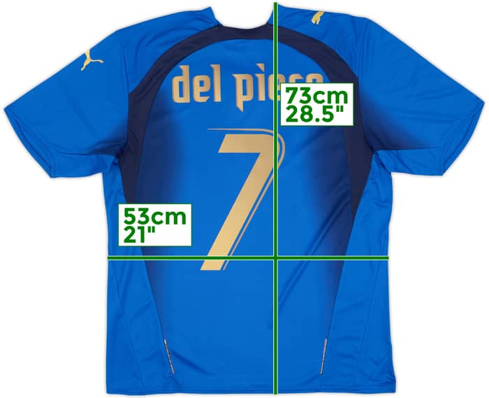 2006 Italy Basic Home Shirt Del Piero #7 (M)