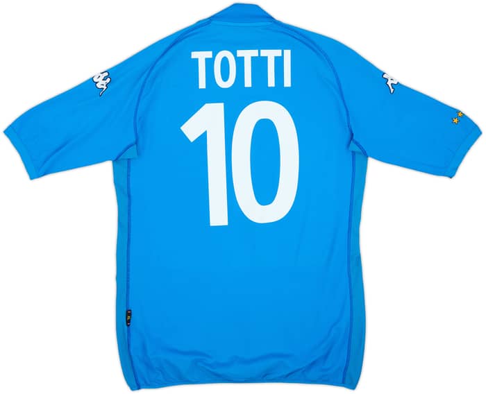 2002 Italy Home Shirt Totti #10 - 7/10 - (XL)