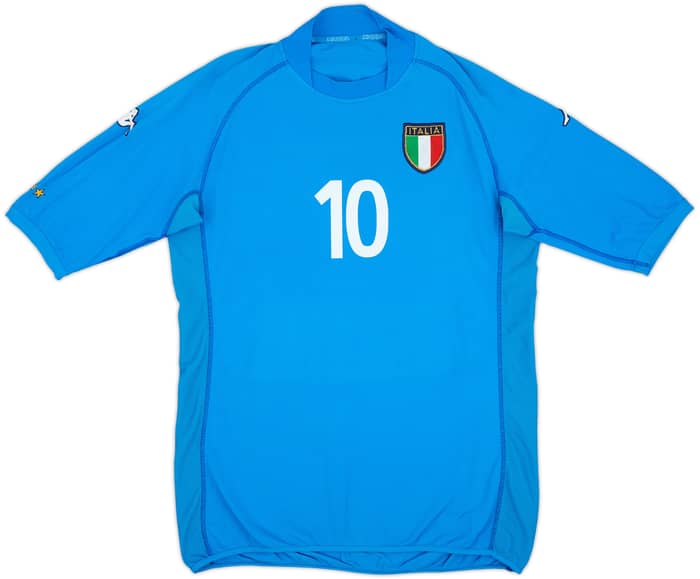 2002 Italy Home Shirt Totti #10 - 7/10 - (XL)
