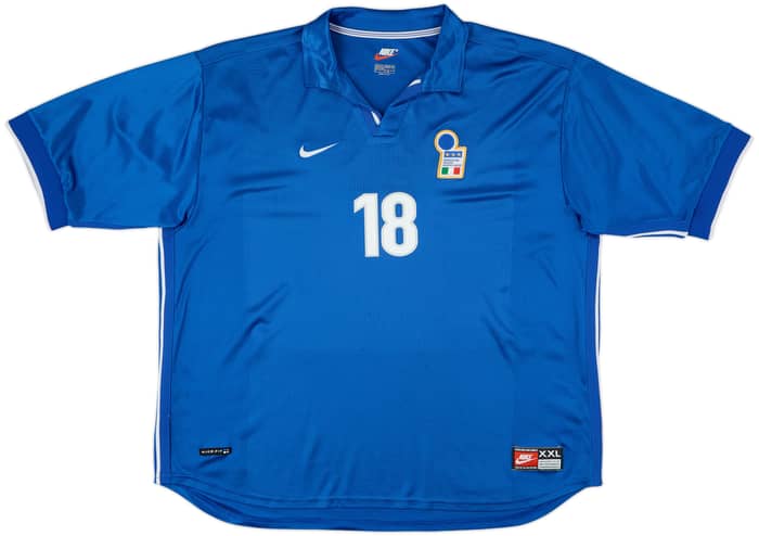1997-98 Italy Home Shirt Baggio #18 - 8/10 - (XXL)