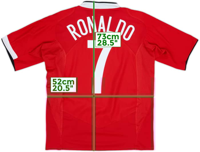 2004-06 Manchester United Home Shirt Ronaldo #7 - 7/10 - (M)