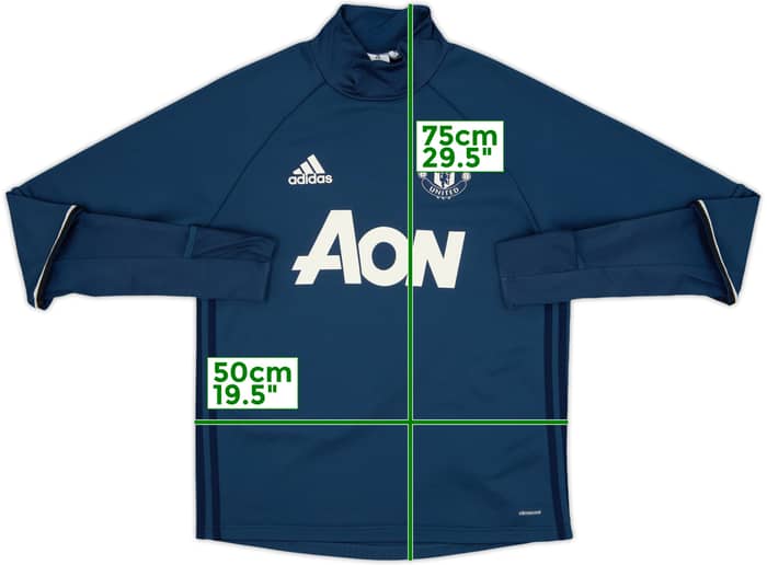 2016-17 Manchester United adidas Drill Top - 7/10 - (M)