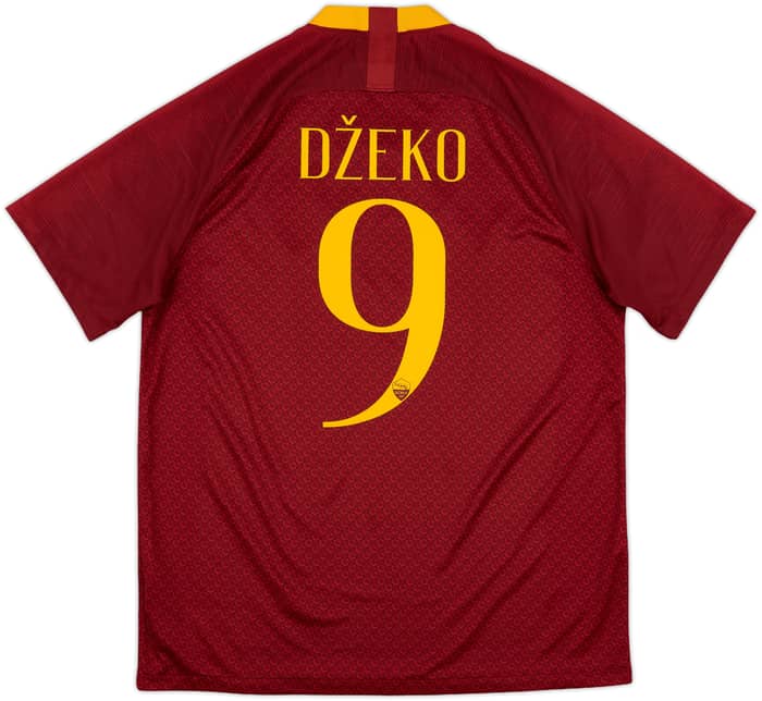 2018-19 Roma Home Shirt Dzeko #9 - 10/10 - (L)