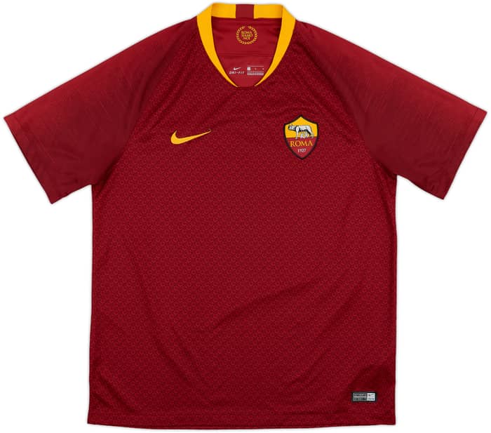 2018-19 Roma Home Shirt Dzeko #9 - 10/10 - (L)