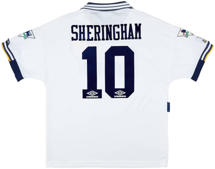 1993-95 Tottenham Home Shirt Sheringham #10 - 8/10 - (XL)