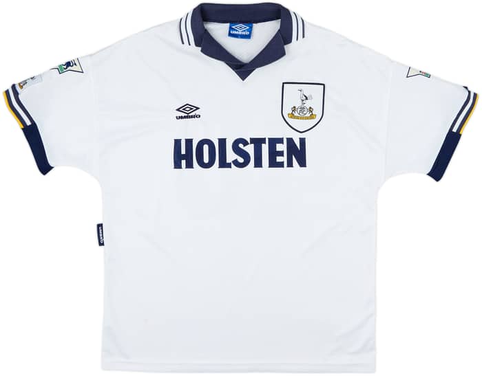 1993-95 Tottenham Home Shirt Sheringham #10 - 8/10 - (XL)