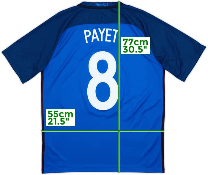 2016-17 France Home Shirt Payet #8 - 10/10 - (L)