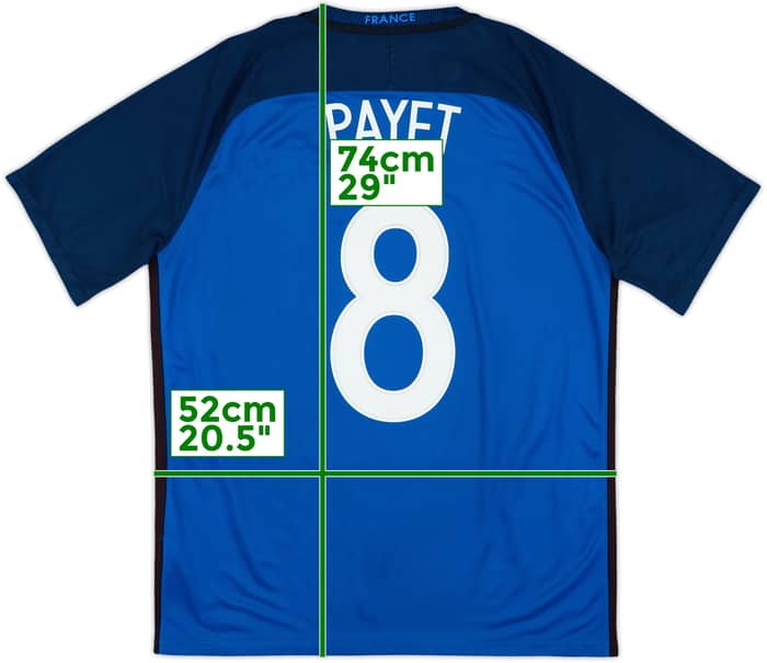 2016-17 France Home Shirt Payet #8 - 8/10 - (L)