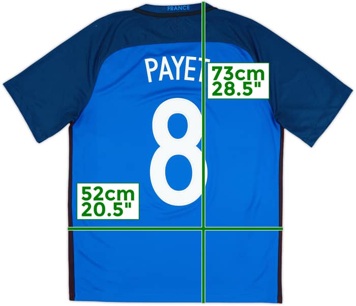 Camiseta de local de Francia 2016-17 Payet #8 - 10/10 - (M)