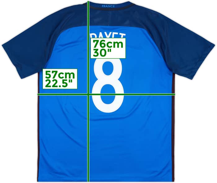 Camiseta de local de Francia 2016-17 Payet #8 - 8/10 - (XL)