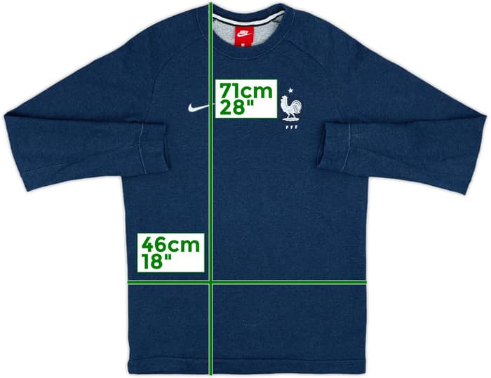 2018-19 France Nike Sweat Top - 8/10 - (S)