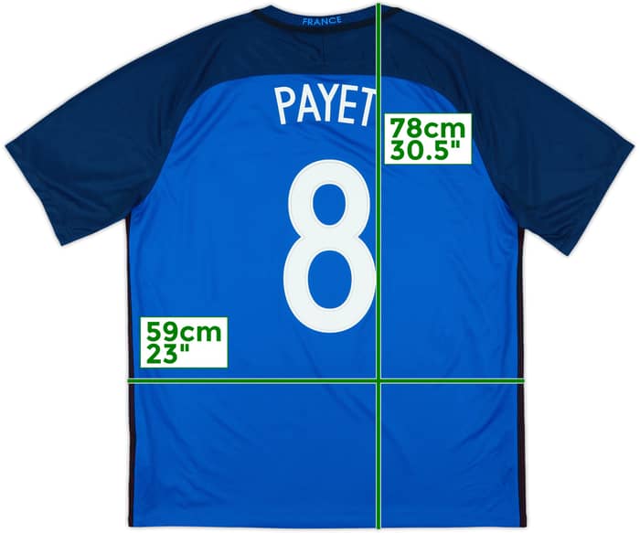 2016-17 France Home Shirt Payet #8 - 10/10 - (XL)