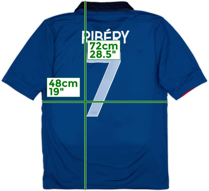 2011-12 France Home Shirt Ribery #7 - 6/10 - (M)