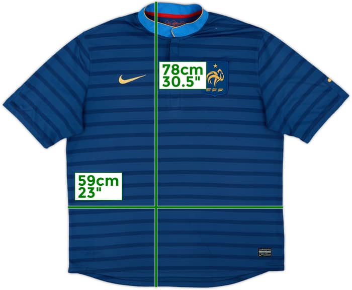 2012-13 France Home Shirt - 7/10 - (XL)