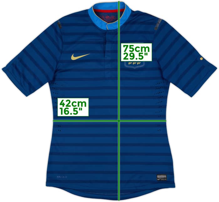 2012-13 France Authentic Home Shirt - 7/10 - (M)