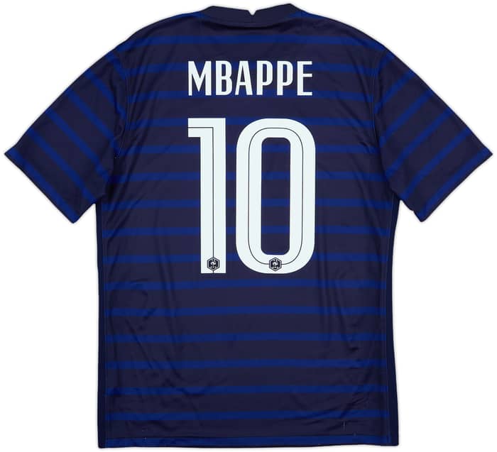2020-21 France Home Shirt Mbappe #10 - 7/10 - (M)