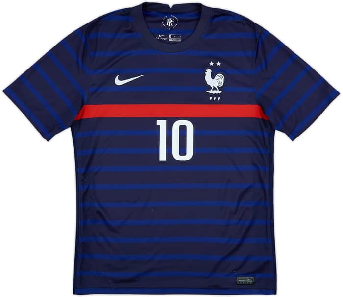 2020-21 France Home Shirt Mbappe #10 - 7/10 - (M)