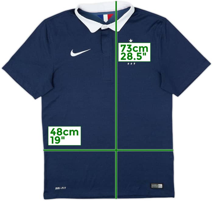 2014-15 France Home Shirt - 9/10 - (S)