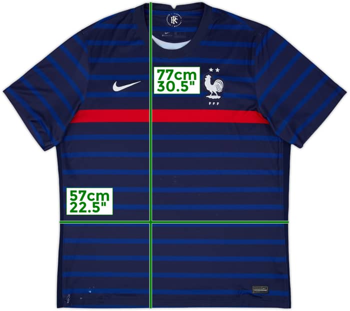 2020-21 France Home Shirt - 5/10 - (XL)