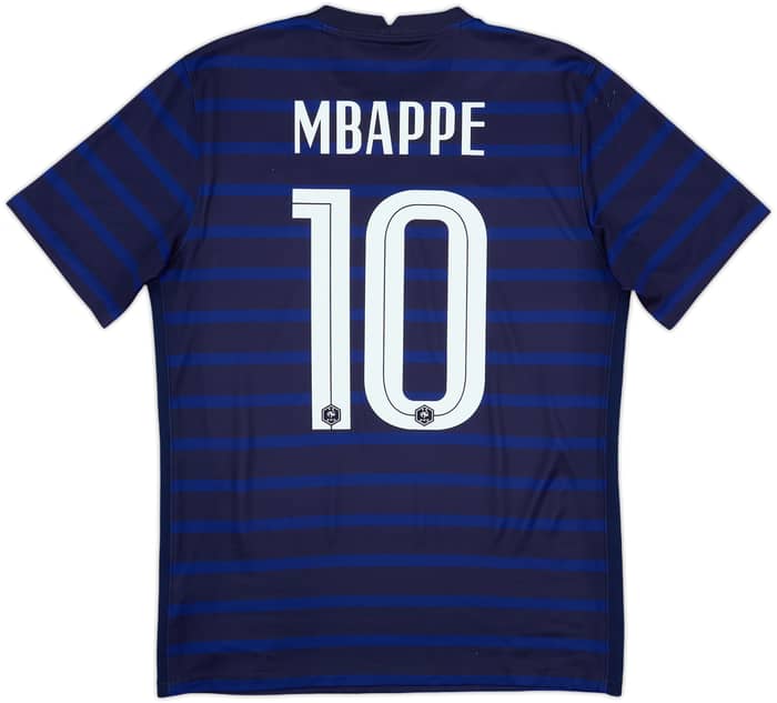 2020-21 France Home Shirt Mbappe #10 - 8/10 - (M)