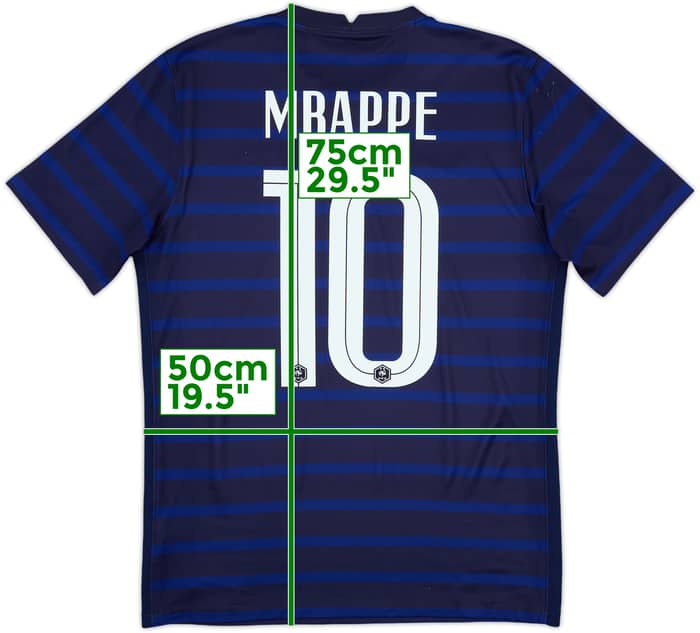 2020-21 France Home Shirt Mbappe #10 - 8/10 - (M)