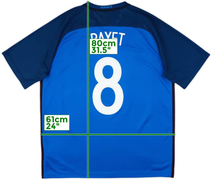 2016-17 France Home Shirt Payet #8 - 8/10 - (XL)