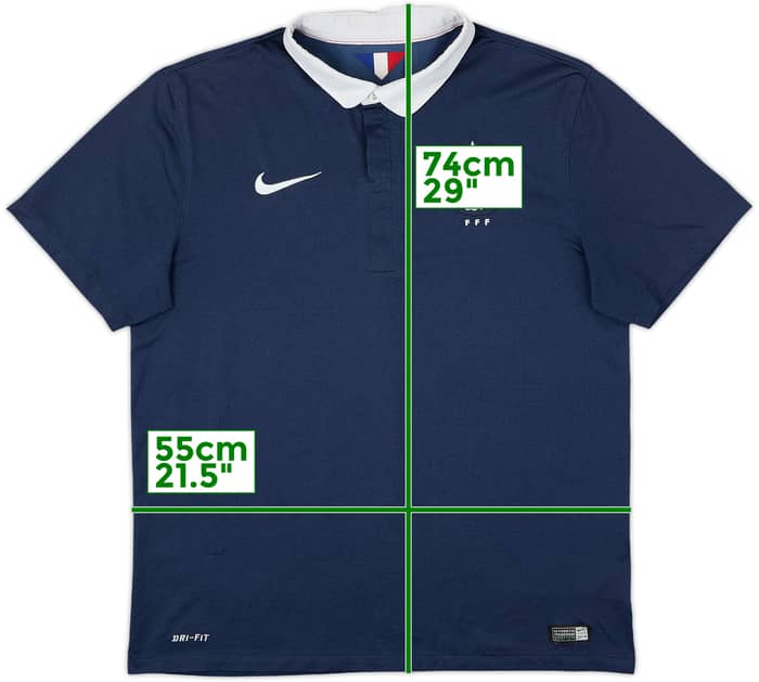 2014-15 France Home Shirt - 7/10 - (L)