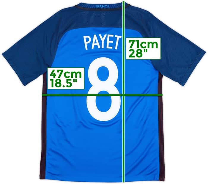 Camiseta de local de Francia 2016-17 Payet #8 - 9/10 - (S)