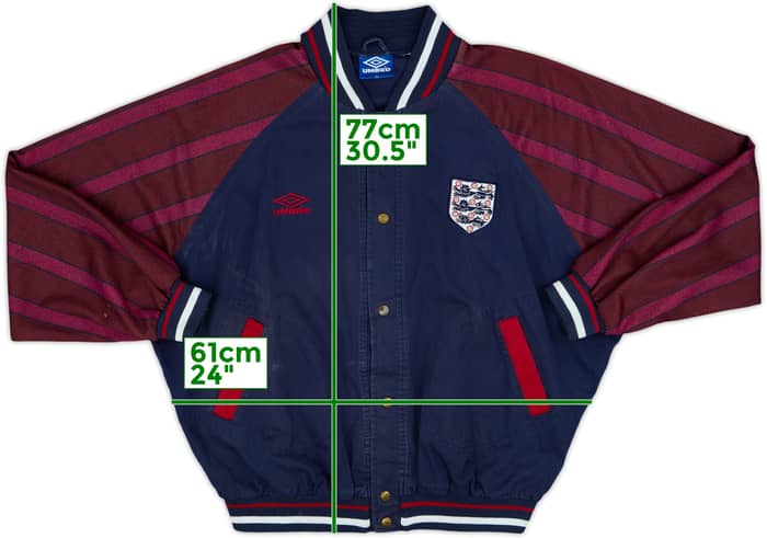 1994-96 England Umbro Track Jacket - 6/10 - (XL)