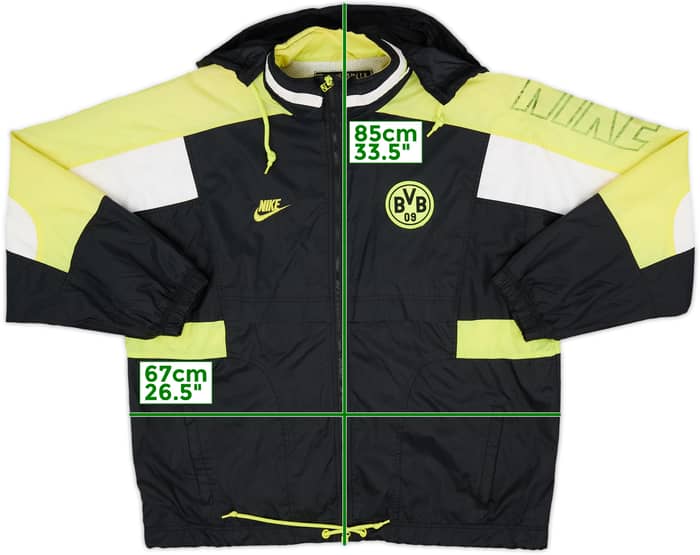 1996-97 Borussia Dortmund Nike Hooded Rain Jacket - 5/10 - (L)