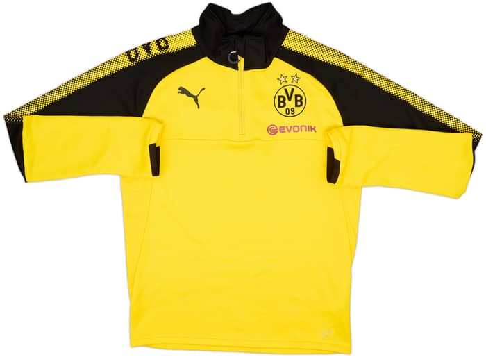 2017-18 Borussia Dortmund Puma 1/4 Zip Training Top - 8/10 - (S)