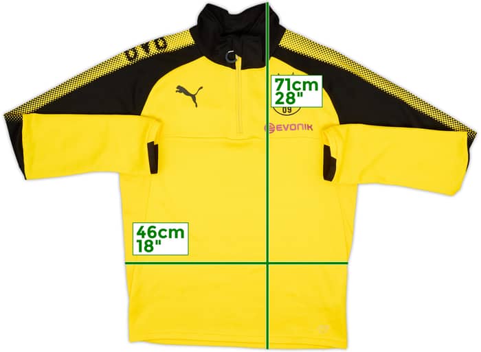 2017-18 Borussia Dortmund Puma 1/4 Zip Training Top - 8/10 - (S)