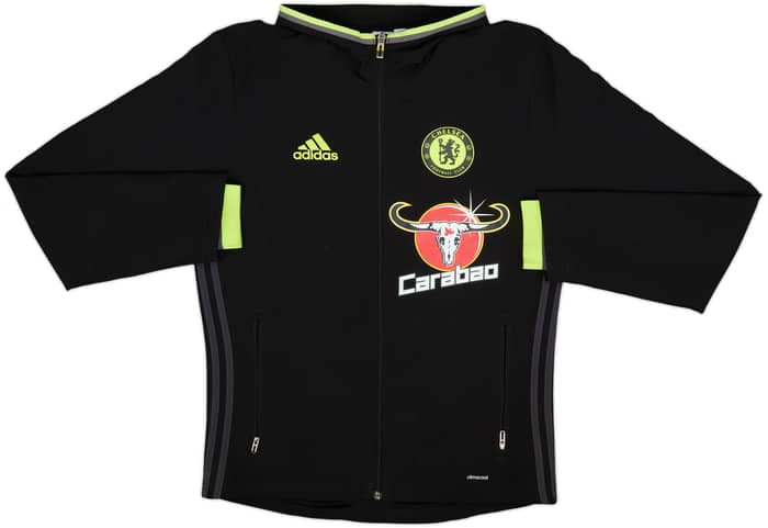 2016-17 Chelsea adidas Hooded Track Jacket - 8/10 - (S)
