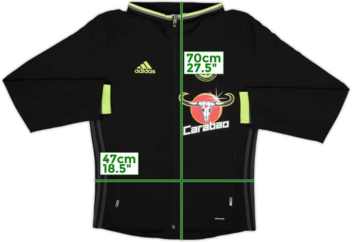 2016-17 Chelsea adidas Hooded Track Jacket - 8/10 - (S)
