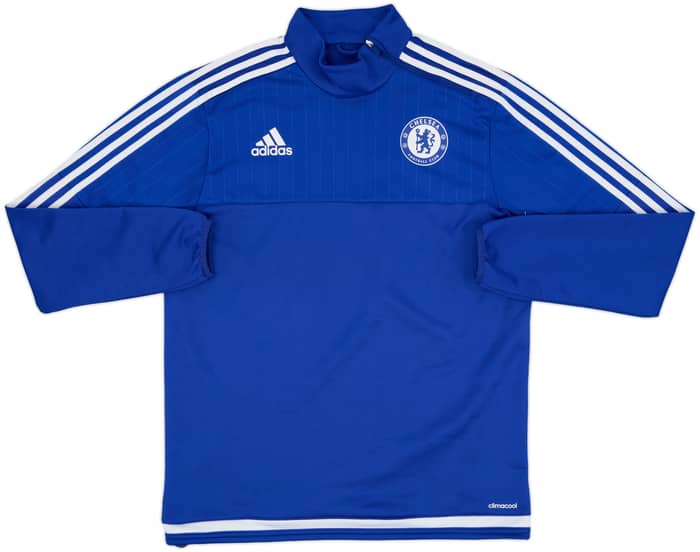 2015-16 Chelsea adidas 1/4 Zip Sweat Top - 8/10 - (L)