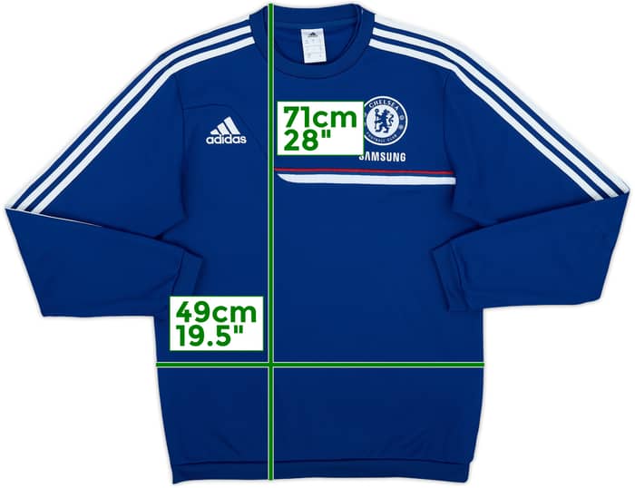2013-14 Chelsea adidas Sweat Top - 9/10 - (S)