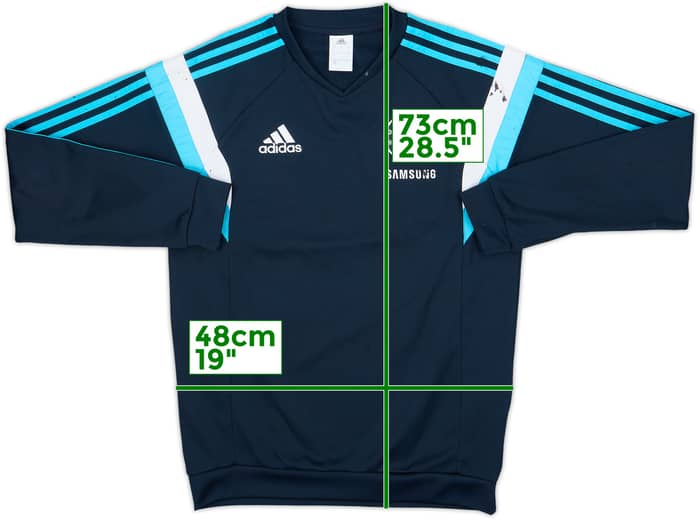 2014-15 Chelsea adidas Sweat Top - 6/10 - (S)