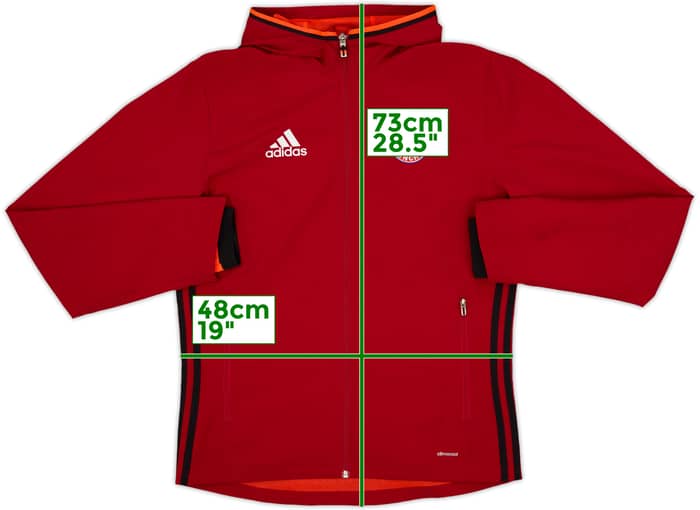 2016-17 Bayern Munich adidas Hooded Track Jacket - 7/10 - (S)