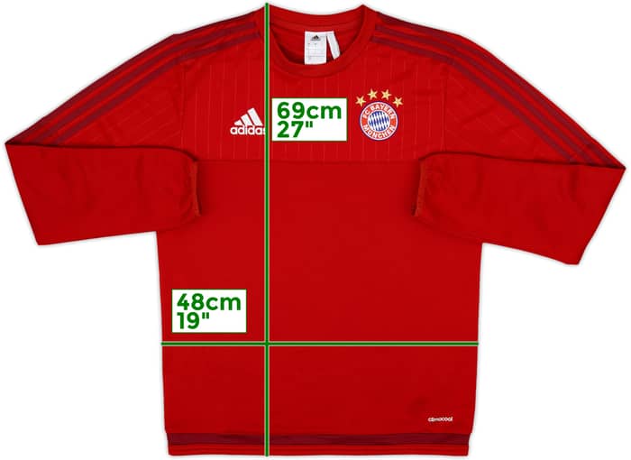 2015-16 Bayern Munich adidas Sweat Top - 8/10 - (S)