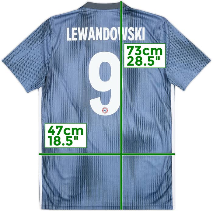 2018-19 Bayern Munich Third Shirt Lewandowski #9 - 8/10 - (M)