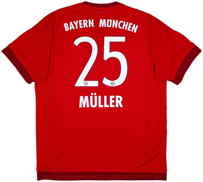 2015-16 Bayern Munich Home Shirt Muller #25 - 10/10 - (XL)