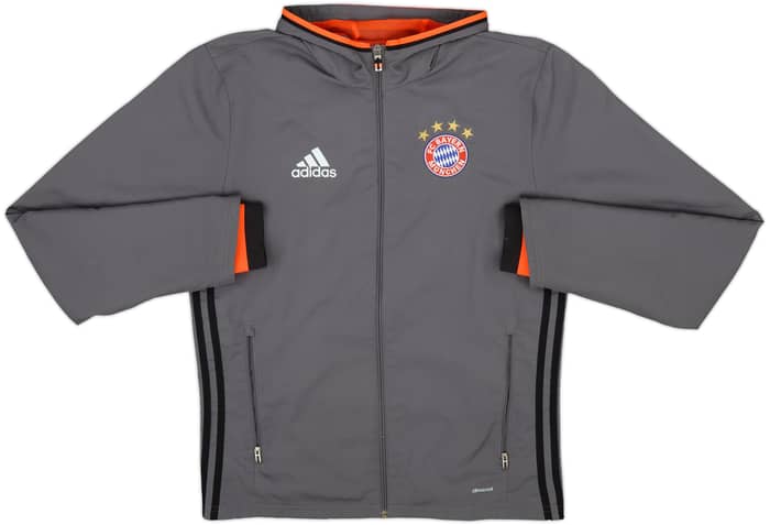 2016-17 Bayern Munich adidas Hooded Track Jacket - 8/10 - (S)
