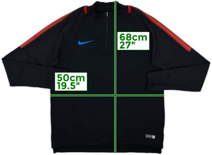2017-18 Barcelona Nike 1/4 Zip Drill Top - 7/10 - (M)