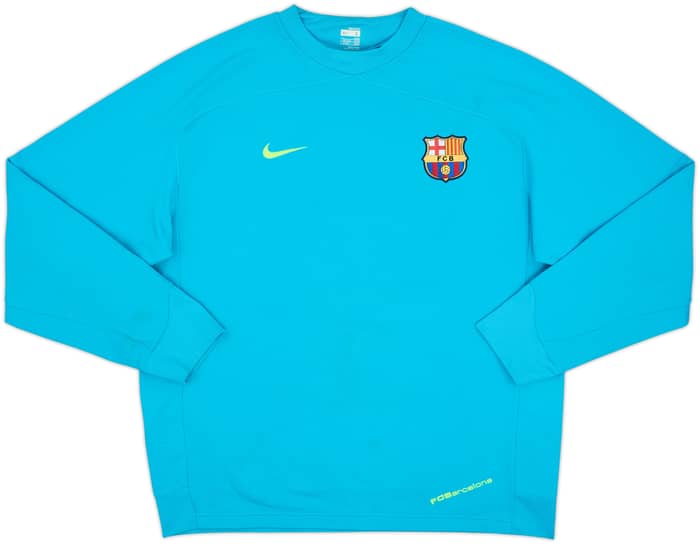 2007-08 Barcelona Nike Sweat Top - 8/10 - (L)