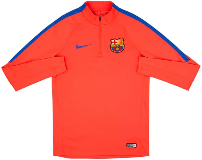 2016-17 Barcelona Nike 1/4 Zip Drill Top - 9/10 - (S)
